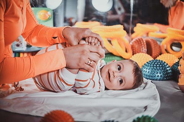 toddler laying down